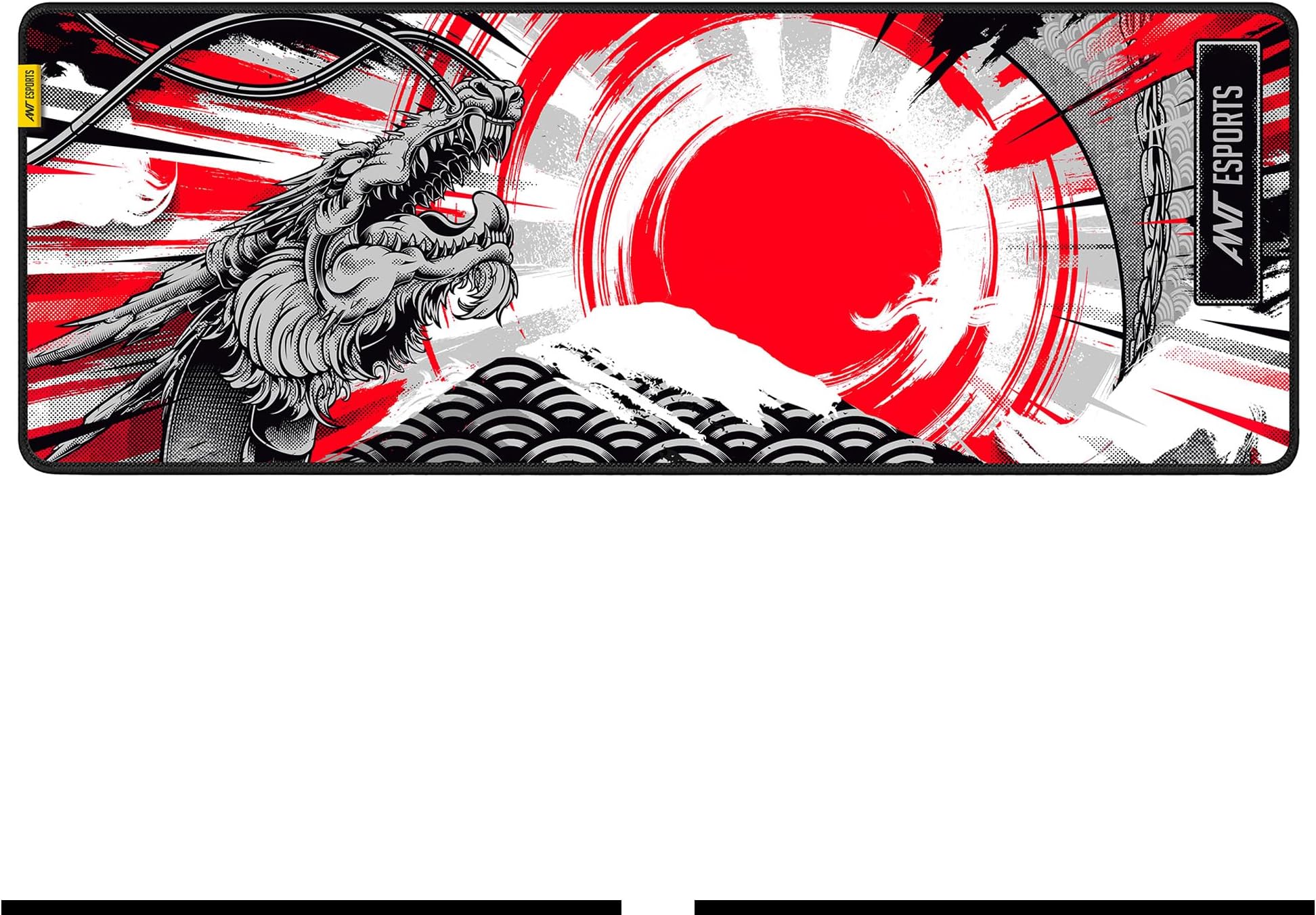 Dragon Hill Unique Design Mouse Pad Gaming Mouse Pad Extended Mouse Mat for Mouse Keyboard with Stitched Edges Waterproof NonSlip Base Mousepads for Office Home Shop Gaming EXTRA LARGE_Red