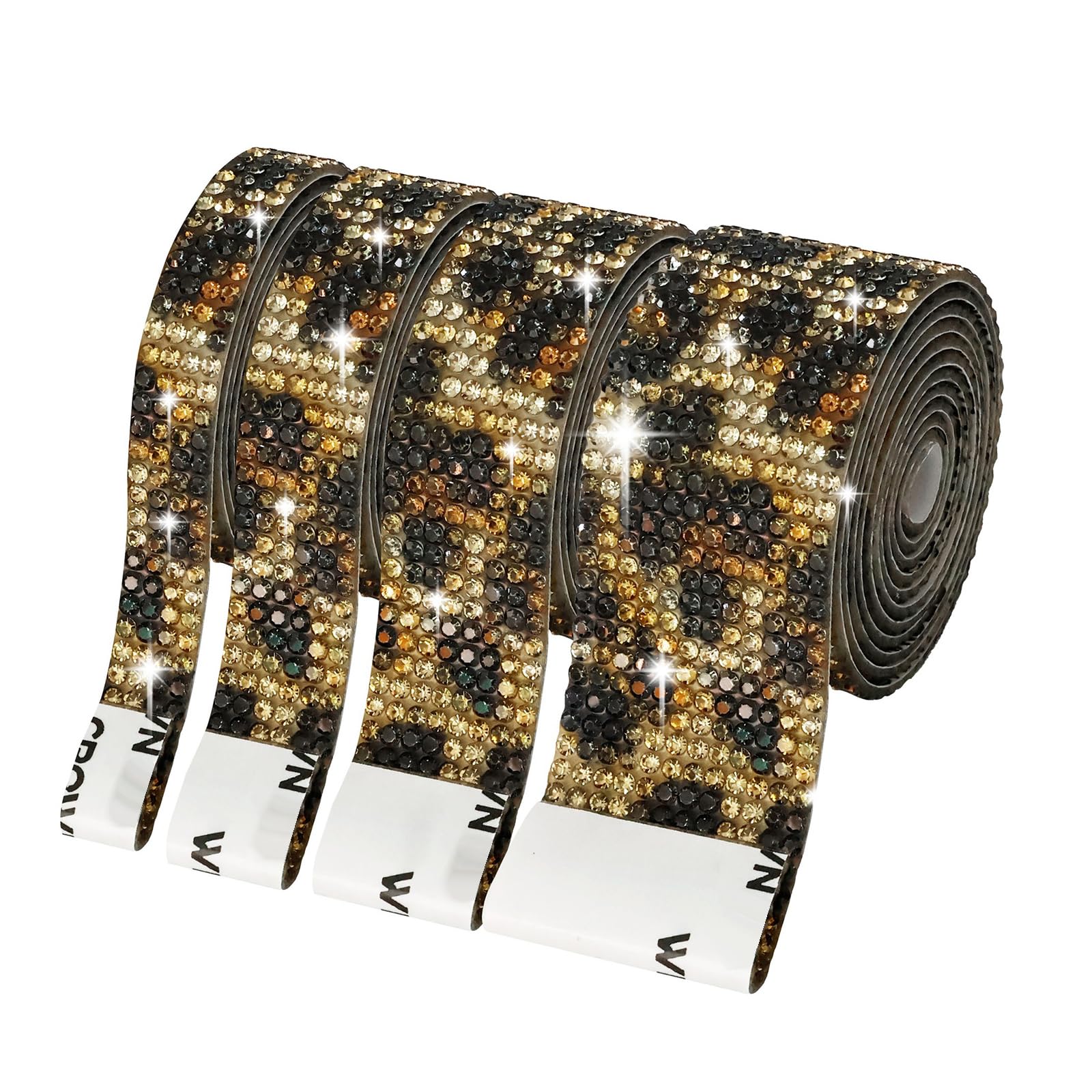 NVOQILIN Multiple Row Rhinestones Decorative Ribbon for Enhancing Apparel and Party Decoration Wedding Decoration Rhinestones