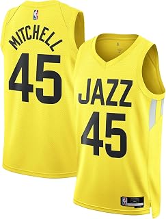 Donovan Mitchell Utah Jazz NBA Yellow Gold #45 Infants Toddler Icon Edition Swingman Player Jersey