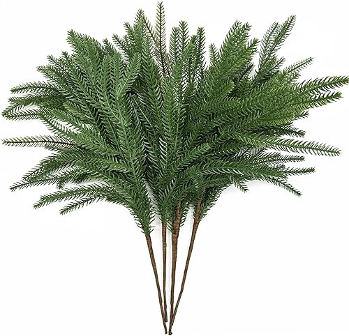 Vista 34 de CATTREE Planta artificial de palmera, plantas tropicales falsas con hojas de plástico de vegetación sintética, arbustos de helecho boston bushe