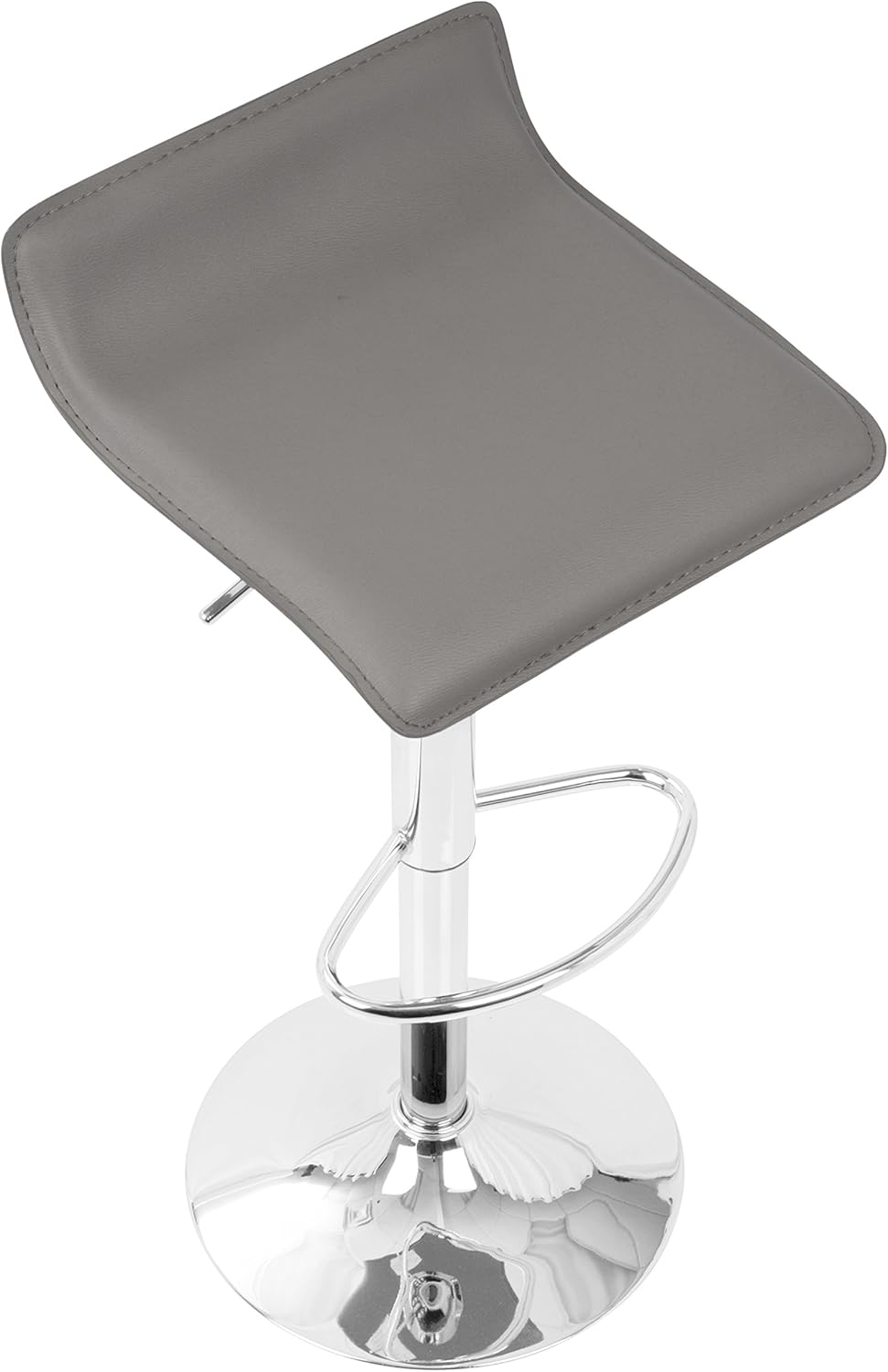LumiSource Ale Adjustable Bar Stool, Chrome Bar Stools, Bar Chairs, Swivel Bar Stools, Bar Stools Set of 2