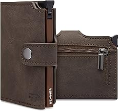 BEWMER Premium Credit Card Holder | Slim Wallet for Men and Women with RFID Anti-cloning Protection | Card Holder and Money with Wallet