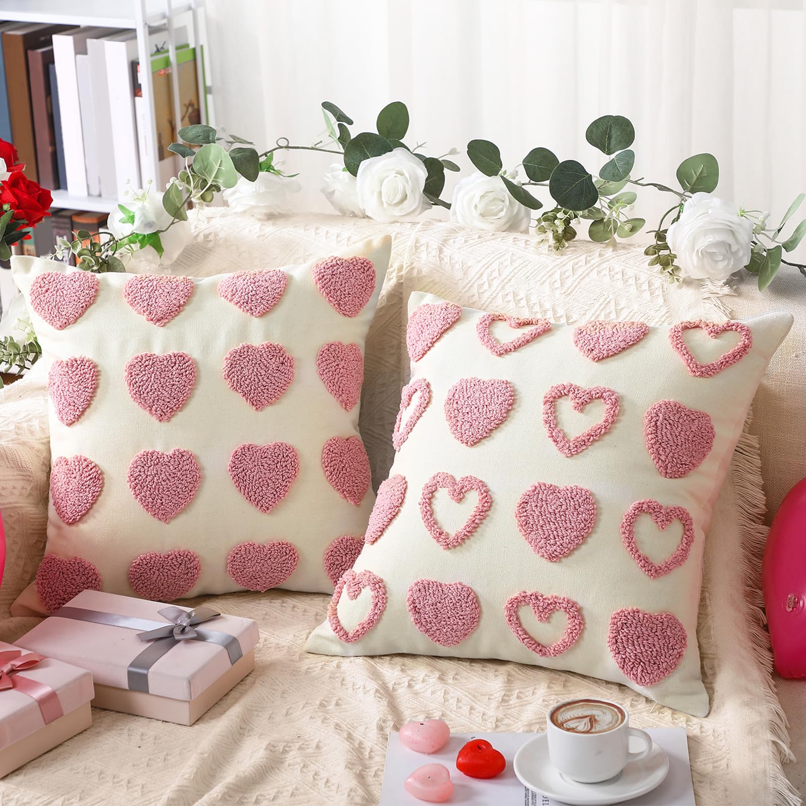 Housse de coussin fausse fourrure Mixweer aux finitions soignées pour décoration salon
