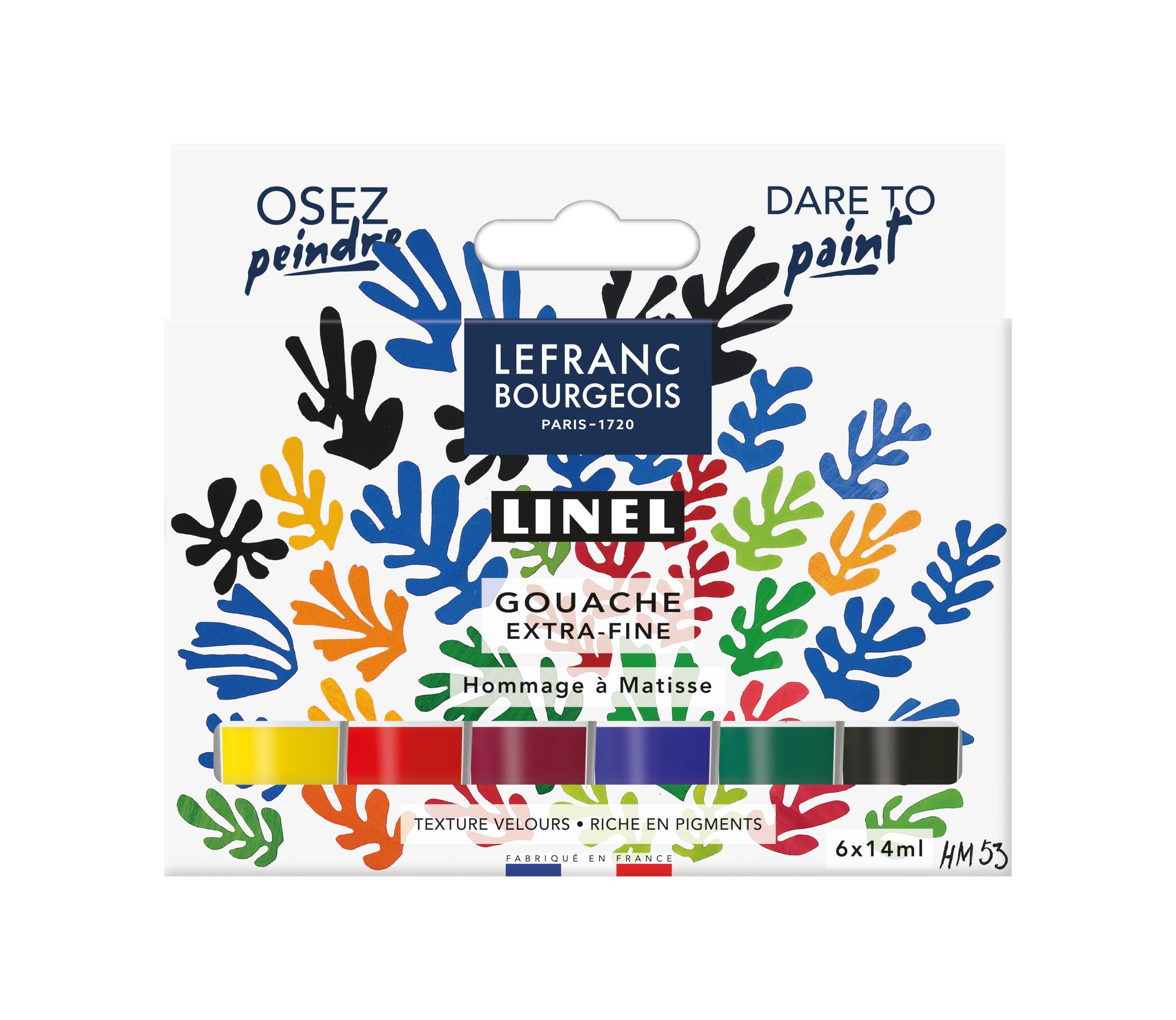 Lefranc Bourgeois Linel – Coffret de gouache extra-fine Matisse, 6 × 14 ml