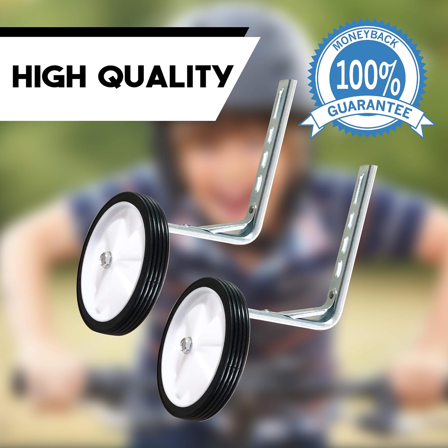 Heavy Duty Training Wheels For Kids Design with Reinforced Metal to Prevent Breaking and Bending, Safe For Your Child - Anti-Slip Wheels, Easy To Install - Bicycle Training Wheels : Sports & Outdoors