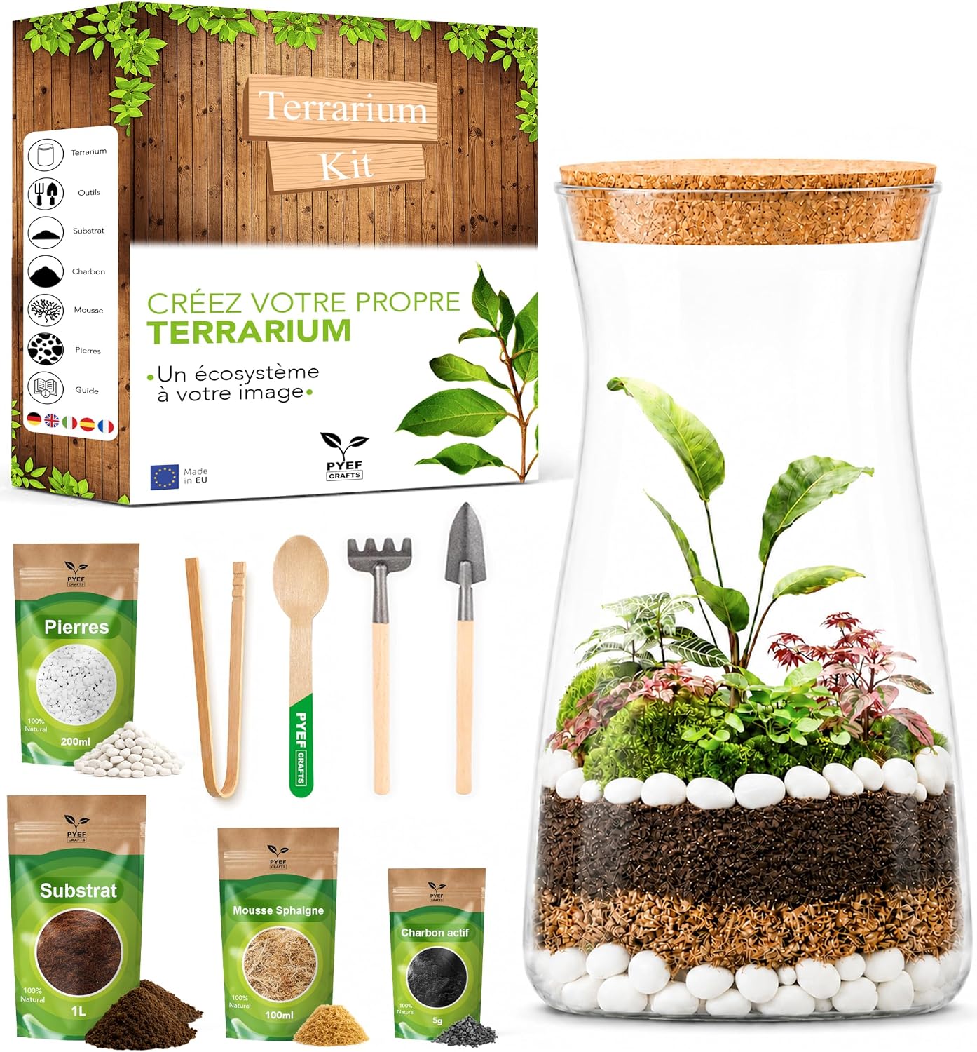 Kit terrarium à composer soi-même Kit terrarium à composer soi-même