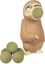 Hog Wild Sloth Ball Popper Toy - Includes 4 Soft Foam Balls - Squeeze to Pop Air Powered Balls Up to 20 Feet - Launcher Safe for Indoor/Outdoor Play - Party Favor Gift for Kids, Girls, Boys Ages 5+