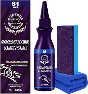 Scratch Remover for Vehicles, 2026 New Upgraded Car Scratch Removal Wax Kit, Universal Car Paint Scratch Repair with Wipe and Sponge for Deep Scratches, Easy to Use Polishing Compound for Car (Purple)