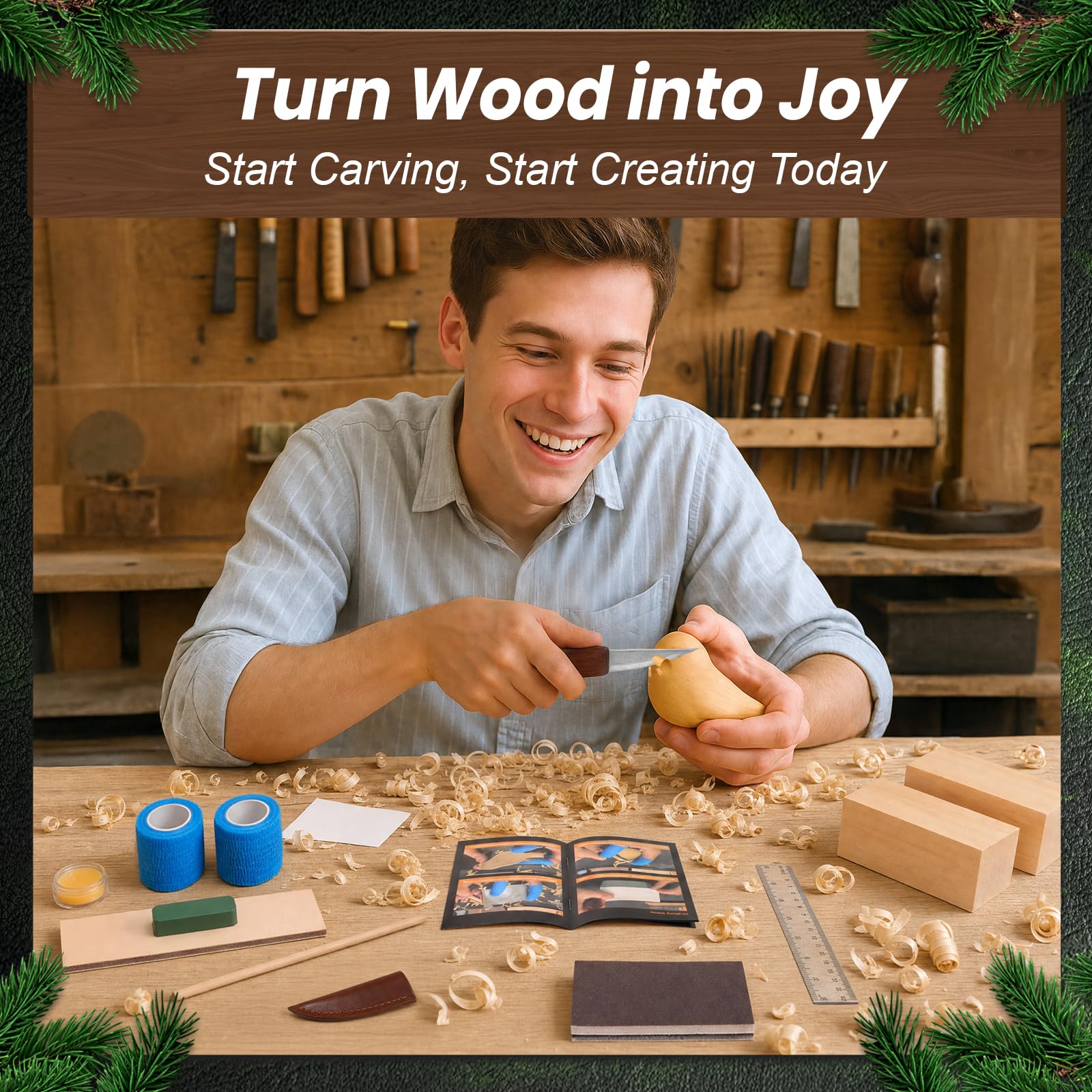 Wood Carving Kit for Beginners - Whittling Tools -3