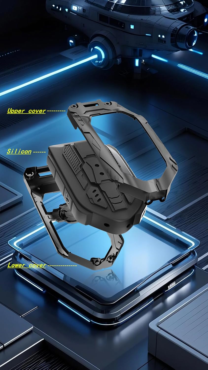 Heavy Car Key Cover Case Protector Compatible with Kia 5 Buttons Smart Key