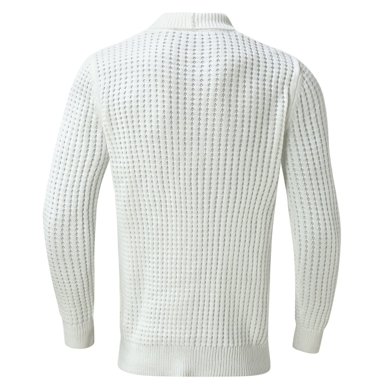 Veste d'hiver en polaire pour homme - Cardigan - Pull - Manches longues - Solide