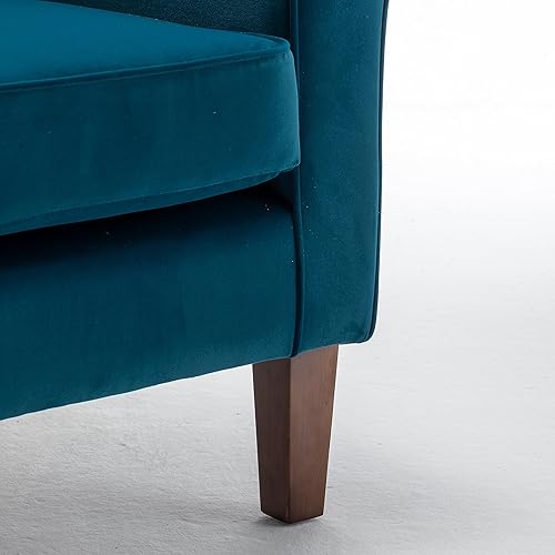 Miniatura 8 de US Pride Furniture Sillas tradicionales para sala de estar, dormitorio y oficina, sillón decorativo con marco de madera de abedul y elegantes