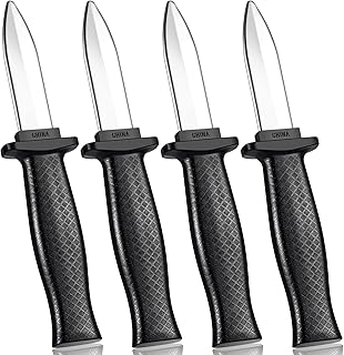 Sumind 4 Pieces Retractable Fake Knife Retractable Prop Knife Gag Magic Toy Fake Dagger Halloween Joke Disappear Blade Trick for Playing Joke