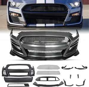 GT500 Style Front Bumper Body Kit with Lip for 2015-2017 Ford Mustang