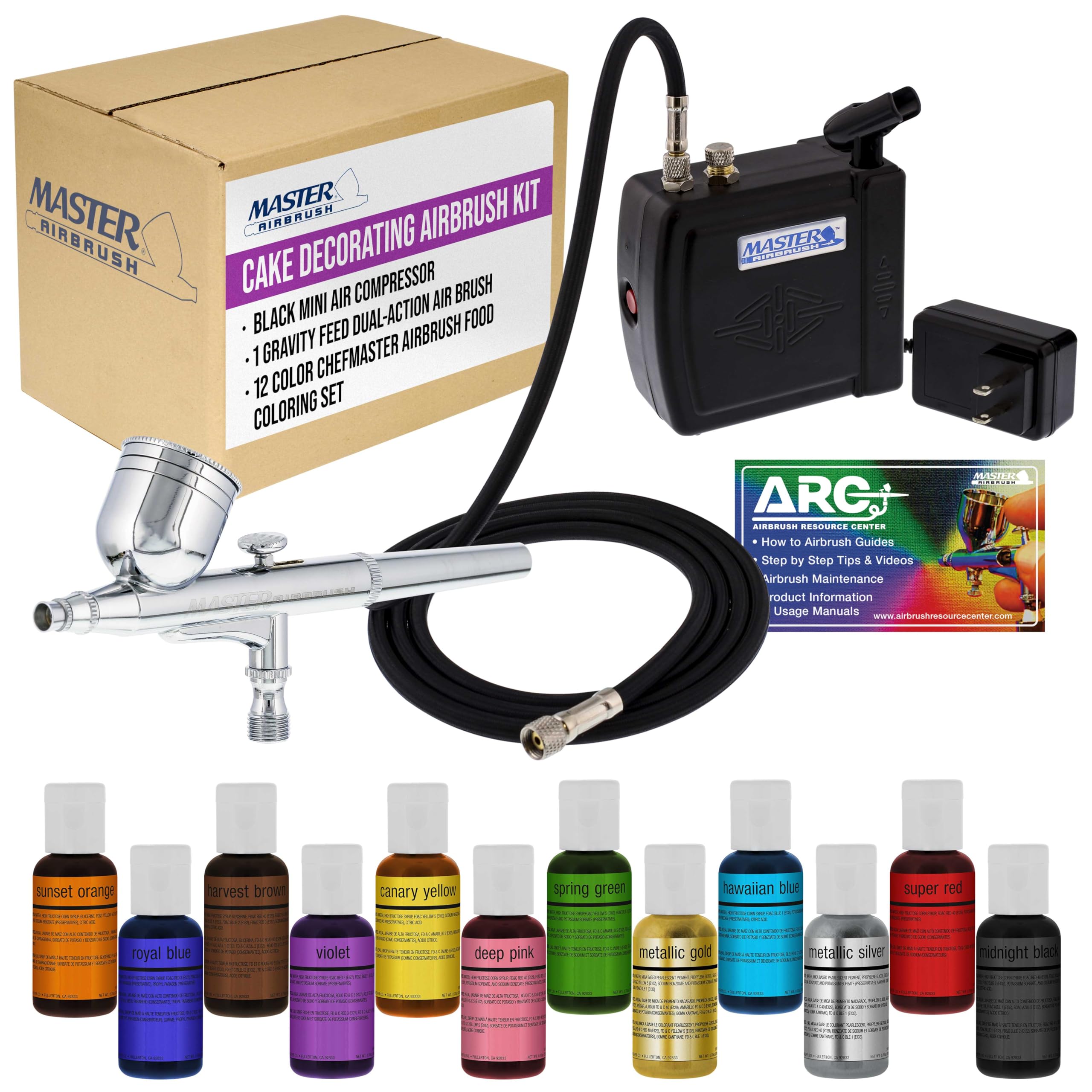 CAKE BOSS Airbrushing kit デコレーション用エアブラシ NEW Cake Boss Airbrushing Cake Decorating Kit w/ Compressor