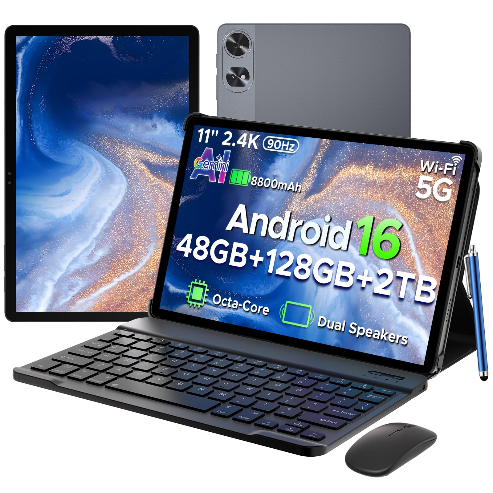 Amazon.co.jp: P11PRO Android16 11インチ 大画面 タブレット Gemini