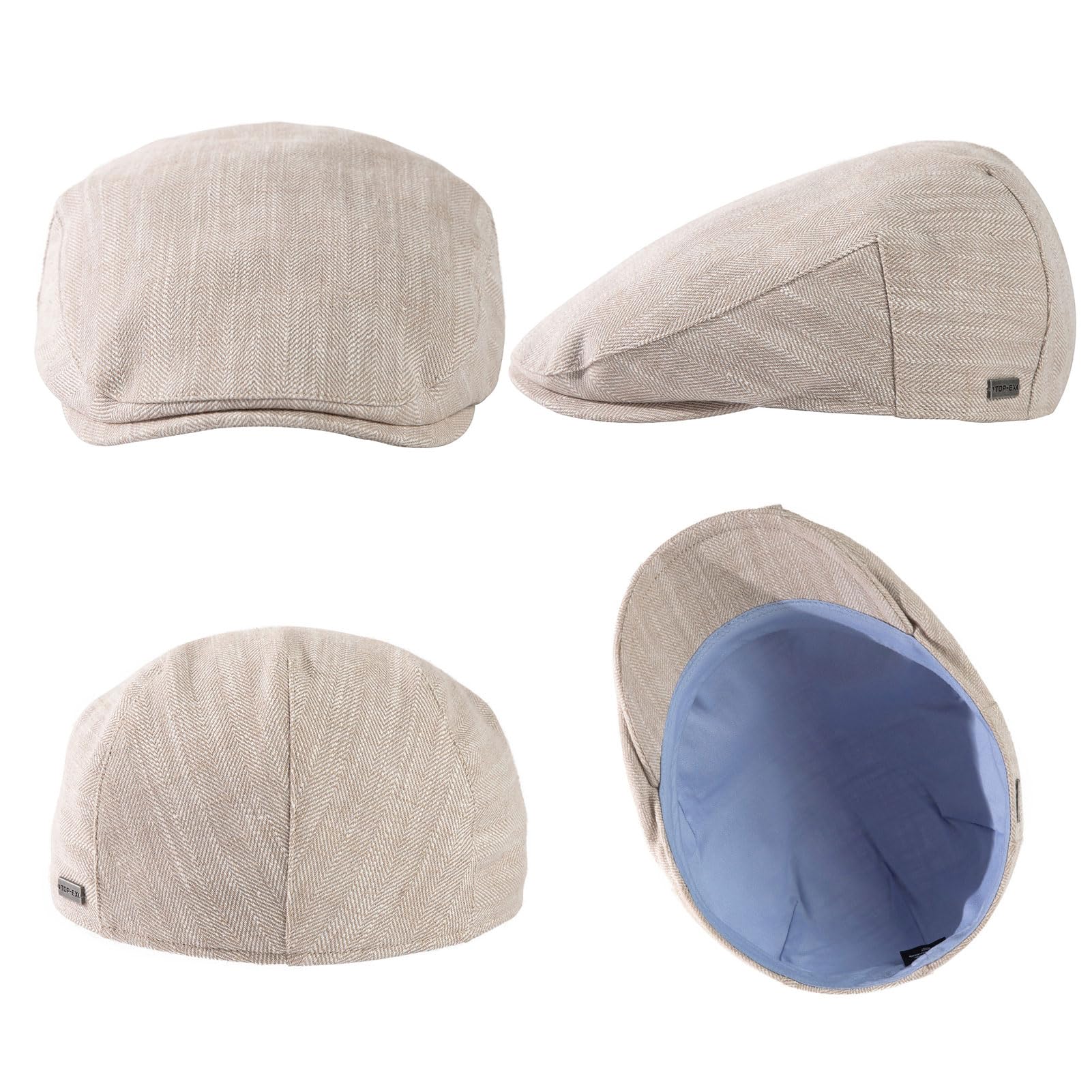 TOP-EX 100% lino sombrero de verano para hombre sombrero de sol