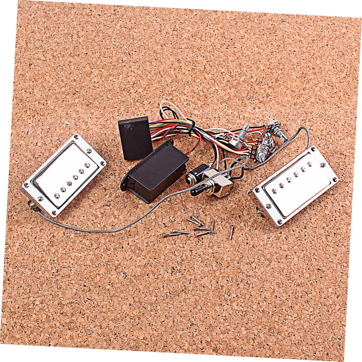 BESPORTBLE Pickup Humbucker Per Chitarra Elettrica Con Circuito Elettronico e Batteria Set Di Pickup Attivi Con Rivestimento in Cera Per Eliminare Feedback e Rumore