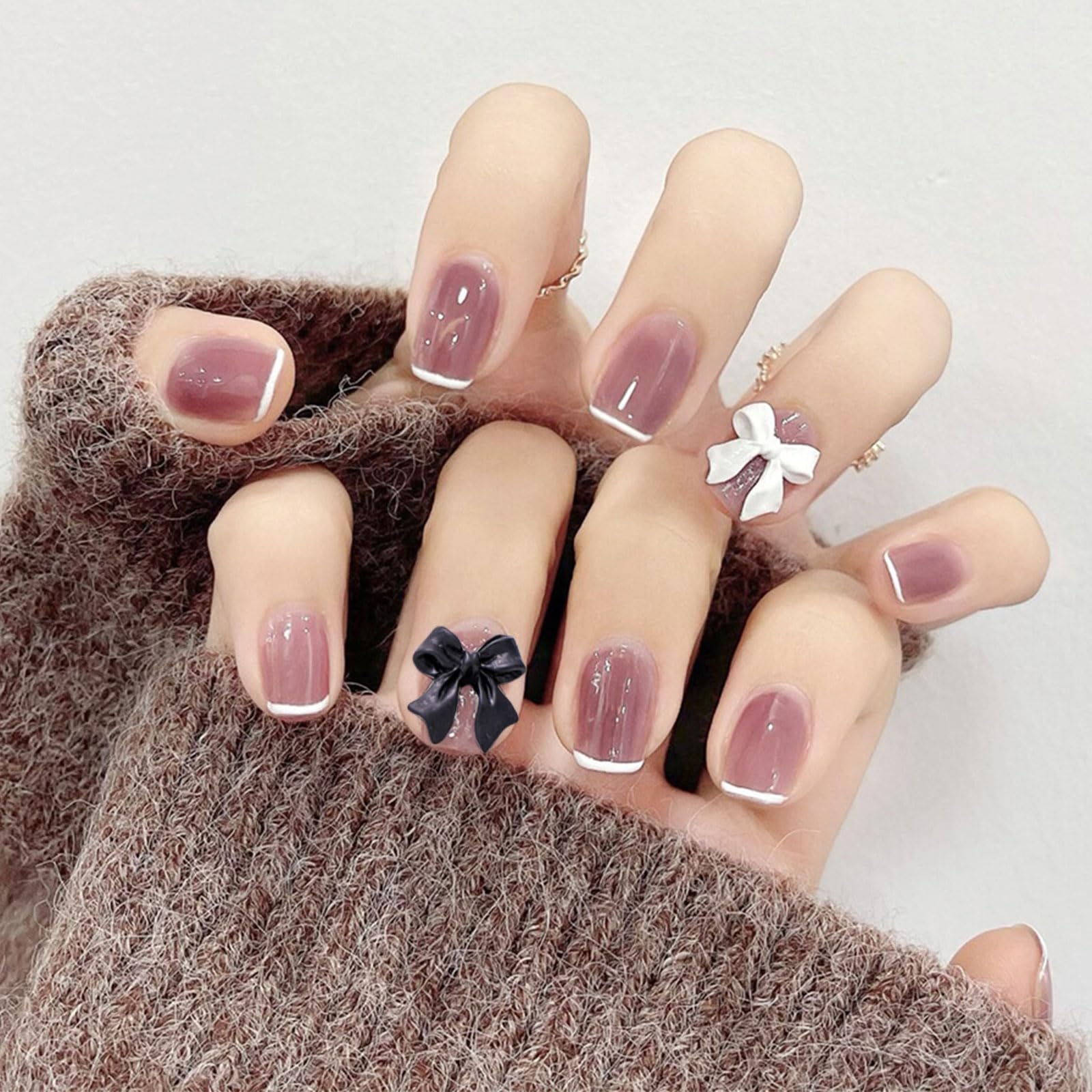 3dネイルパーツ リボン 3Dネイルパーツ ♡赤リボン ネイルチップ（つけ爪） jun❤︎nail