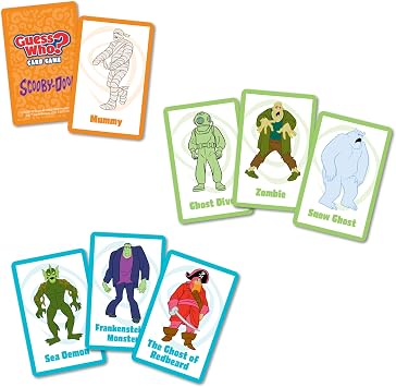 Guess WHO? Card Game: Scooby-Doo Villains Edition, Classic Deduction Game with a Mystery Twist, Ask Clever Questions to Unmask Iconic Villains, Fun for Kids & Families, Ages 5+, 2 Players