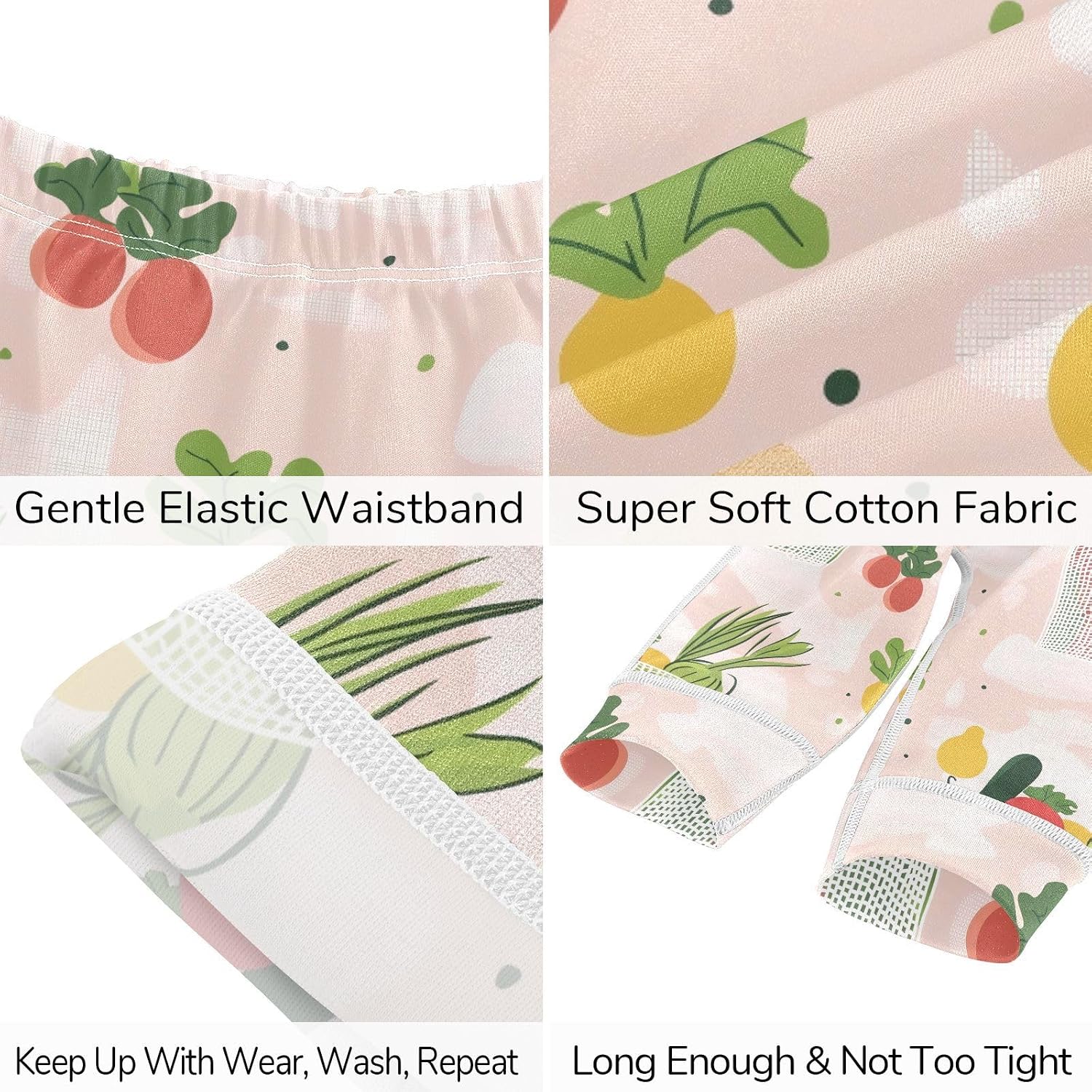 vvfelixl Baby Clothes Abstract Veggie Pink Baby Bodysuits Set Unisex Short Sleeve Babys Pants Sets 0-3M