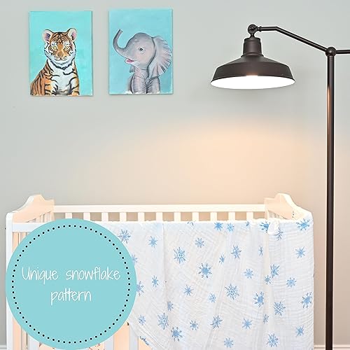 Miniatura 6 de LollyBanks Manta de muselina  100% algodón  Manta para recién nacidos y bebés  Grande 47 x 47 pulgadas para niñas  Peso ligero y transpirable