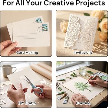 JOYIT Cream Cardstock, 110 Sheets, 8.5 x 11 Inch, 85 lb/230 gsm
