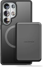 GALVANOX Magnetic Wireless Power Bank for Samsung, High Capacity 10000mAh | Fast-Charging Portable Charger Battery Pack , Compatible with MagSafe, Slim Profile, for Galaxy S26 Ultra S25 S24, Black