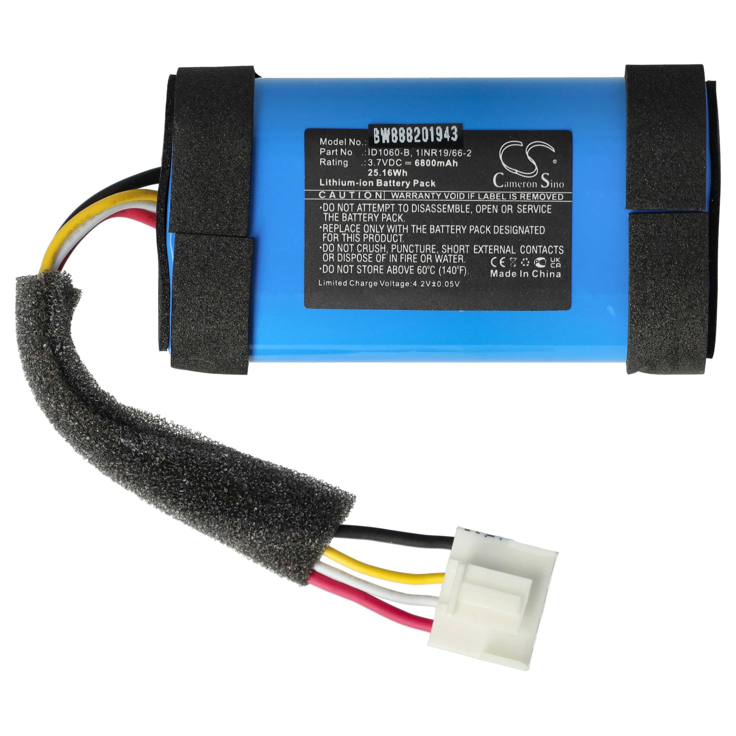 vhbw Batería Compatible con JBL Flip 5 Altavoces, Cajas acústicas (6800 mAh, 3,7 V, Li-Ion)