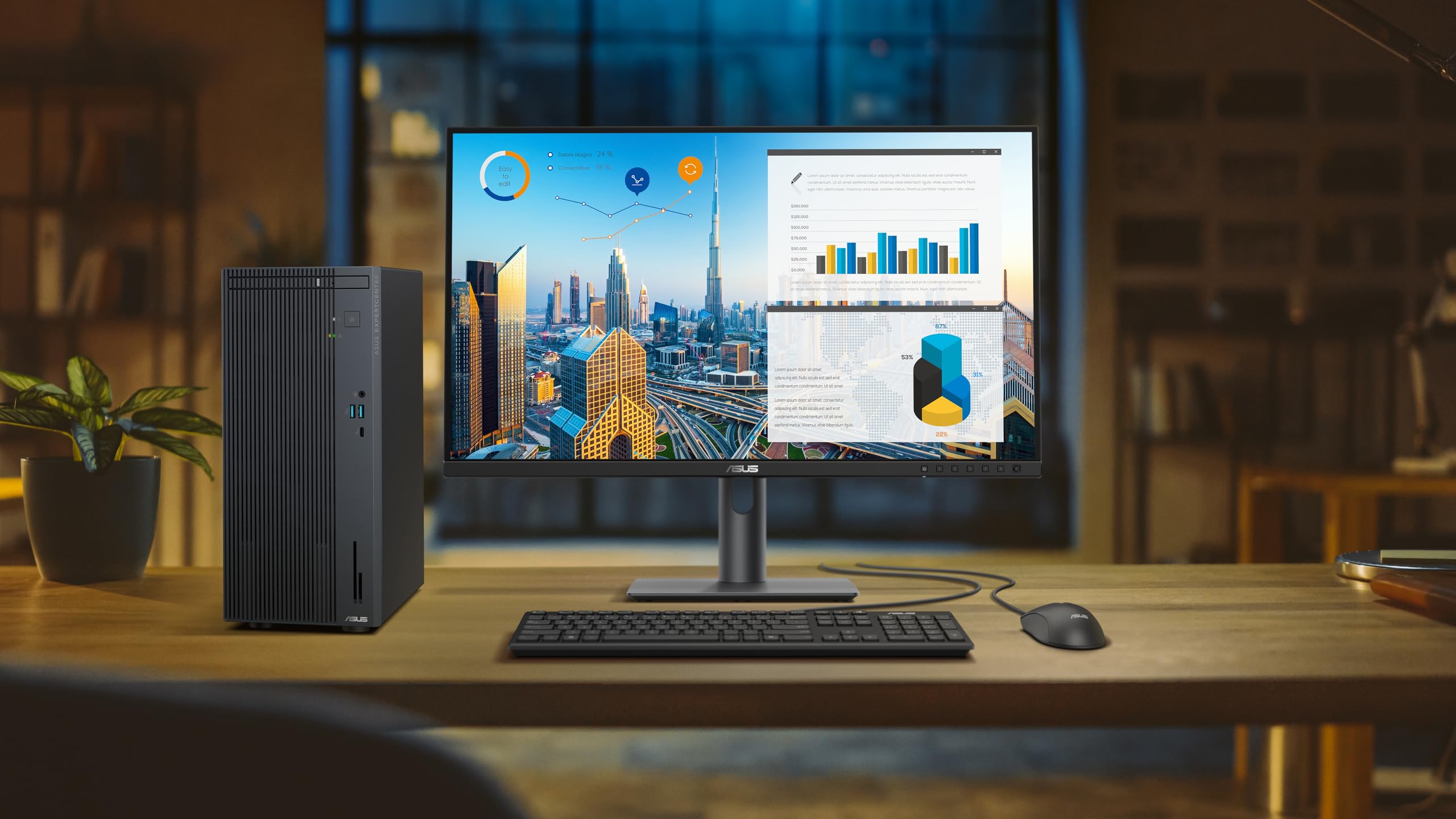 ASUS ExpertCenter P500MVC-P71SR-CB P500 Mini Tower, Intel Core i7