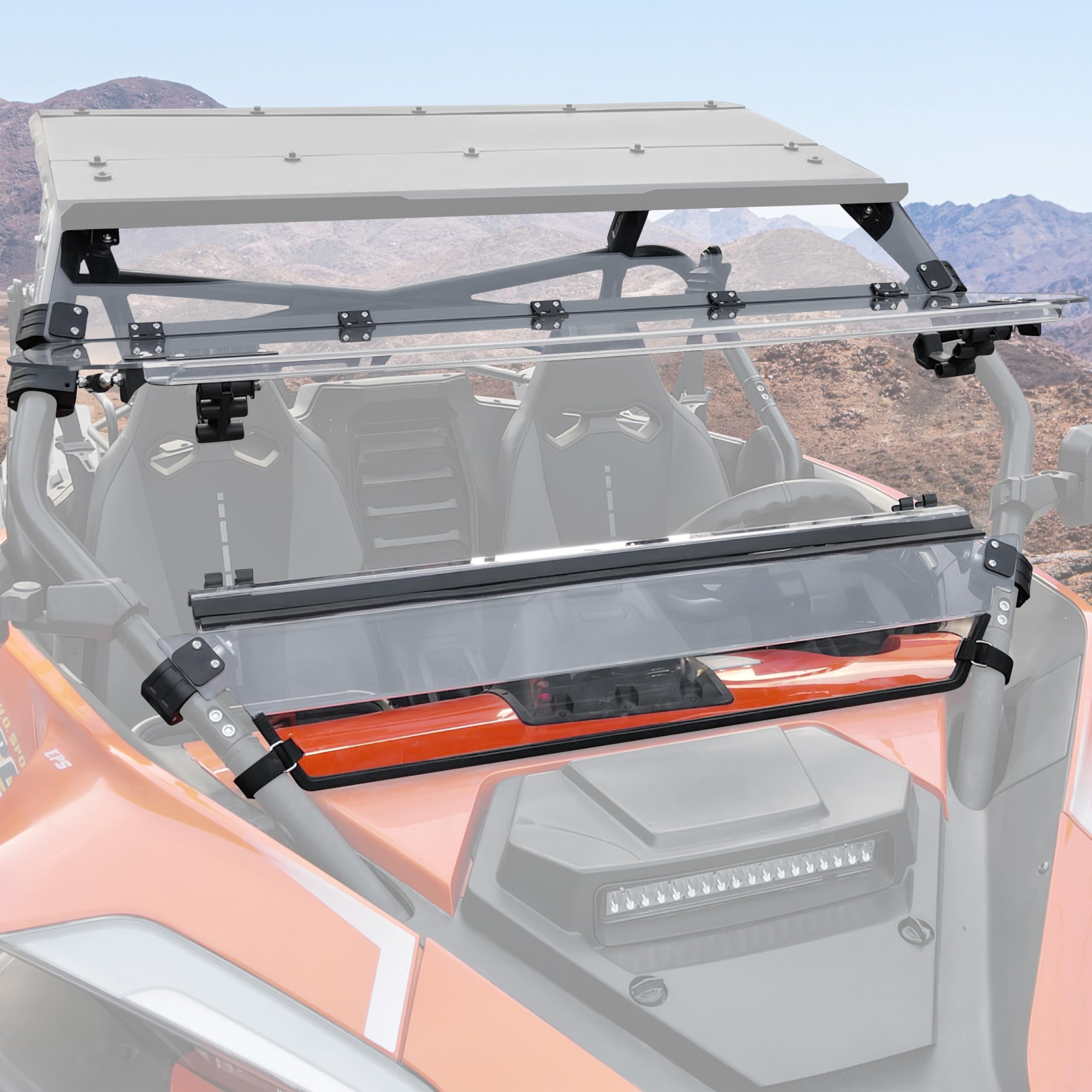 Amazon.com: SAUTVS Flip Up Poly Windshield for CFMOTO ZForce 950