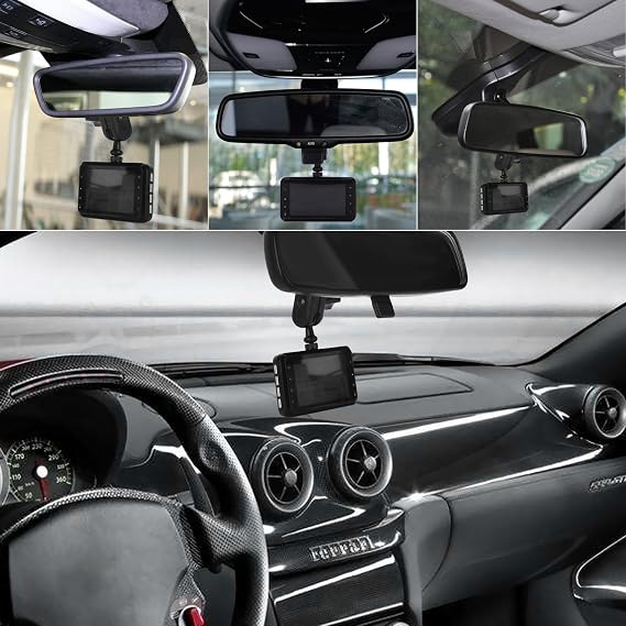 Dash Cam Mount Holder, Come with 10+ Different Joints, Compatible with TOGUARD, apeman, Yi, YI Nightscape, Crosstour, Mibao, SuperEye, Modohe, DuDuBell Dash Cam Dash Cam/GPS