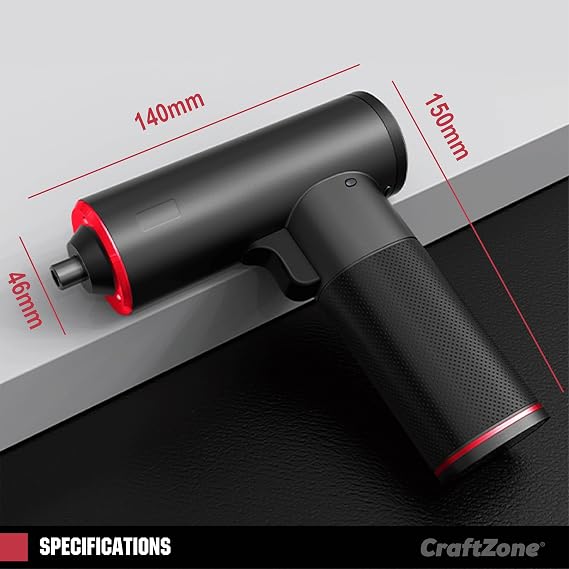 Electric Cordless Battery Operated Screwdriver Set | 4V Rechargeable Screwdriver Kit with 12 Drill Bits | LED Light & Separable Battery Pack with USB Charging Cable for Home|DIY|Repair