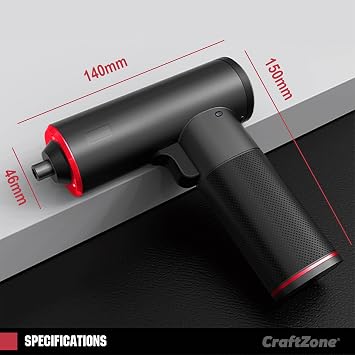 Electric Cordless Battery Operated Screwdriver Set | 4V Rechargeable Screwdriver Kit with 12 Drill Bits | LED Light & Separable Battery Pack with USB Charging Cable for Home|DIY|Repair