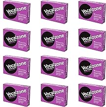 Vocalzone Throat Pastilles Blackcurrant Sugar Free 12 Packs 24- for Sore Throats and Hoarseness When Overusing Your Voice. Produced and Sold in The United Kingdom Since 1912