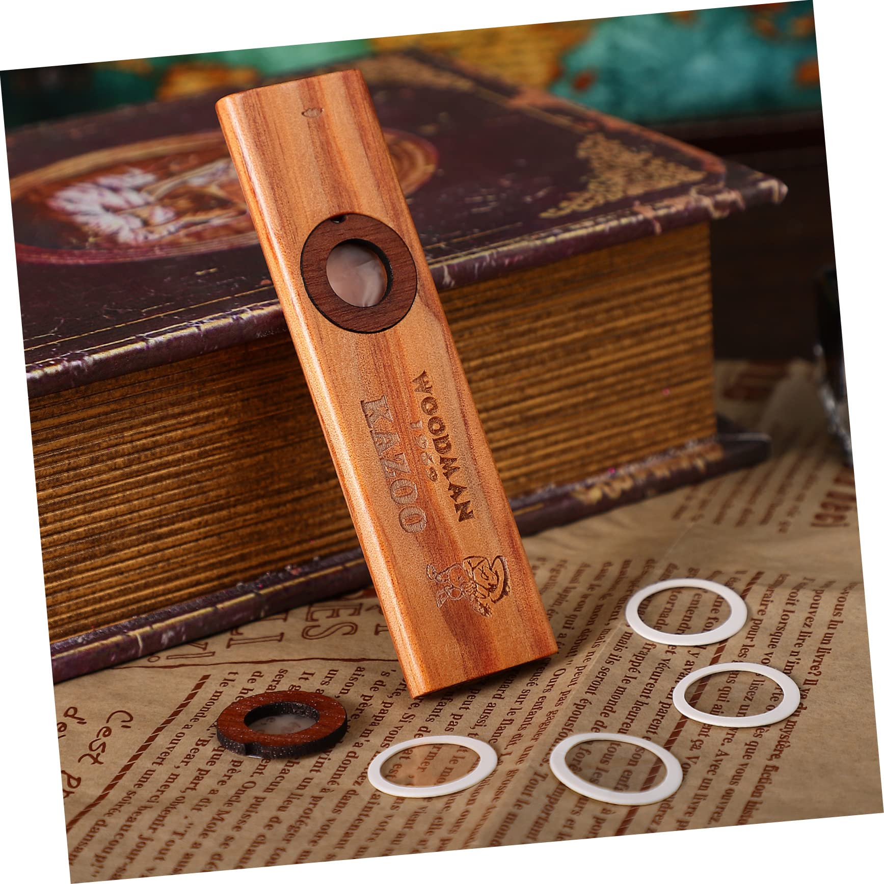 BESPORTBLE 1 Set Kazoo Flute Portable Musical Instrument for Ukulele Guitar Partners Easy to Learn Premium Construction with Membranes for Versatile Play