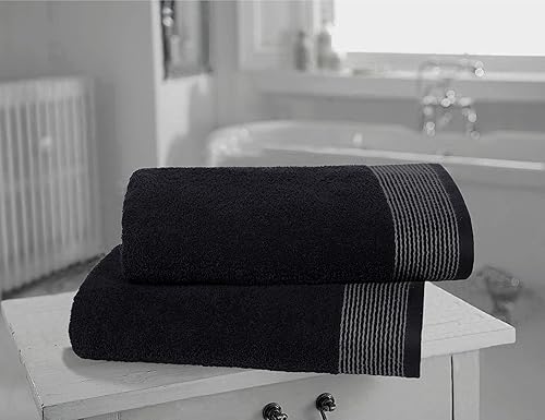 Miniatura 2 de BELIZZI HOME Juego de 2 toallas de baño ultrasuaves de gran tamaño de 28 x 55 pulgadas, 100% algodón, ultra absorbentes, compactas, de secado rápido