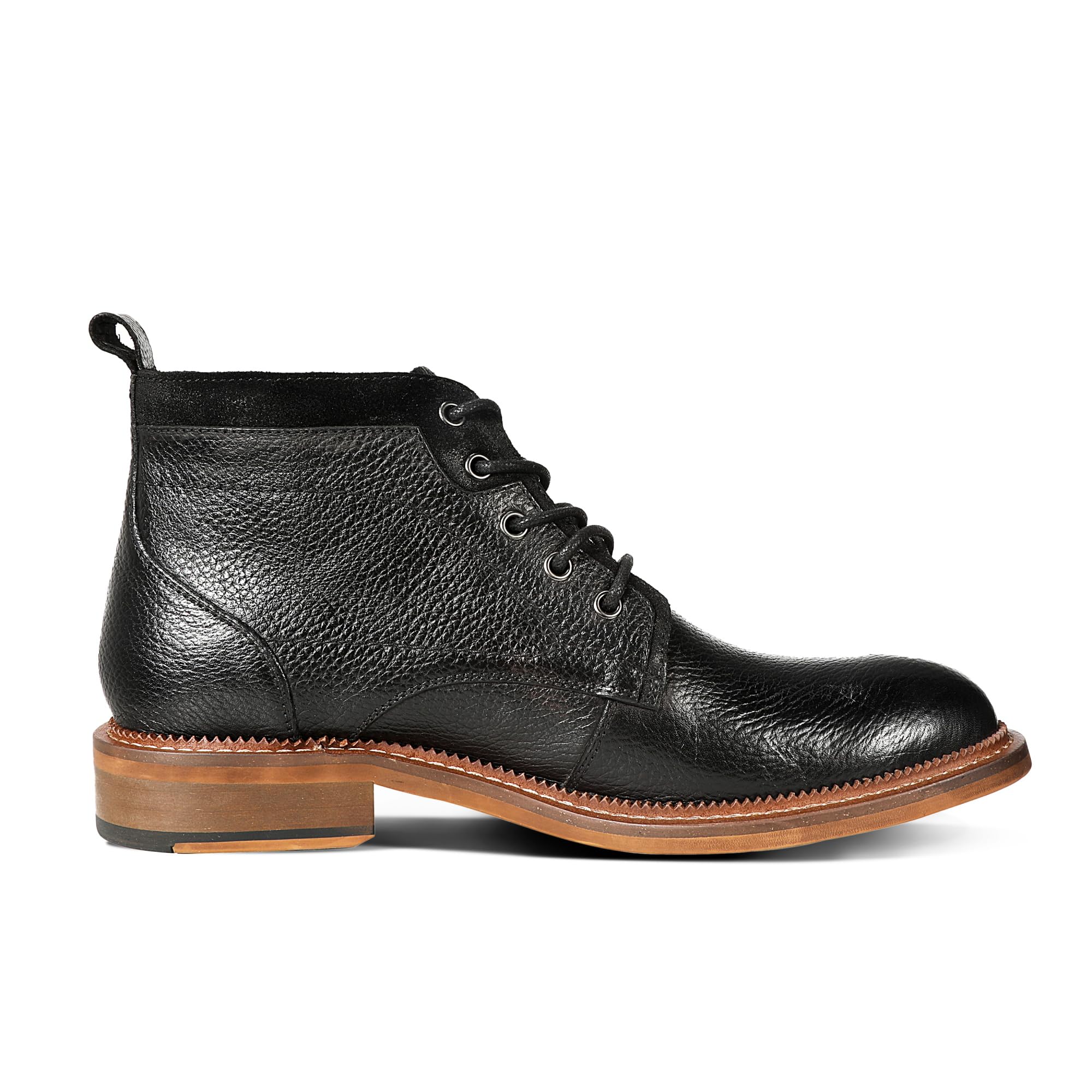 Allthemen Stivali da Motociclista da Uomo Scarpe Oxford retrò con Lacci Scarpe da Lavoro Eleganti da Uomo