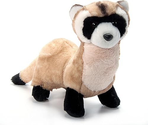 The Petting Zoo Peluche de hurón de patas negras, regalos para niños, animales salvajes Onez, juguete de peluche de hurón, 12 pulgadas