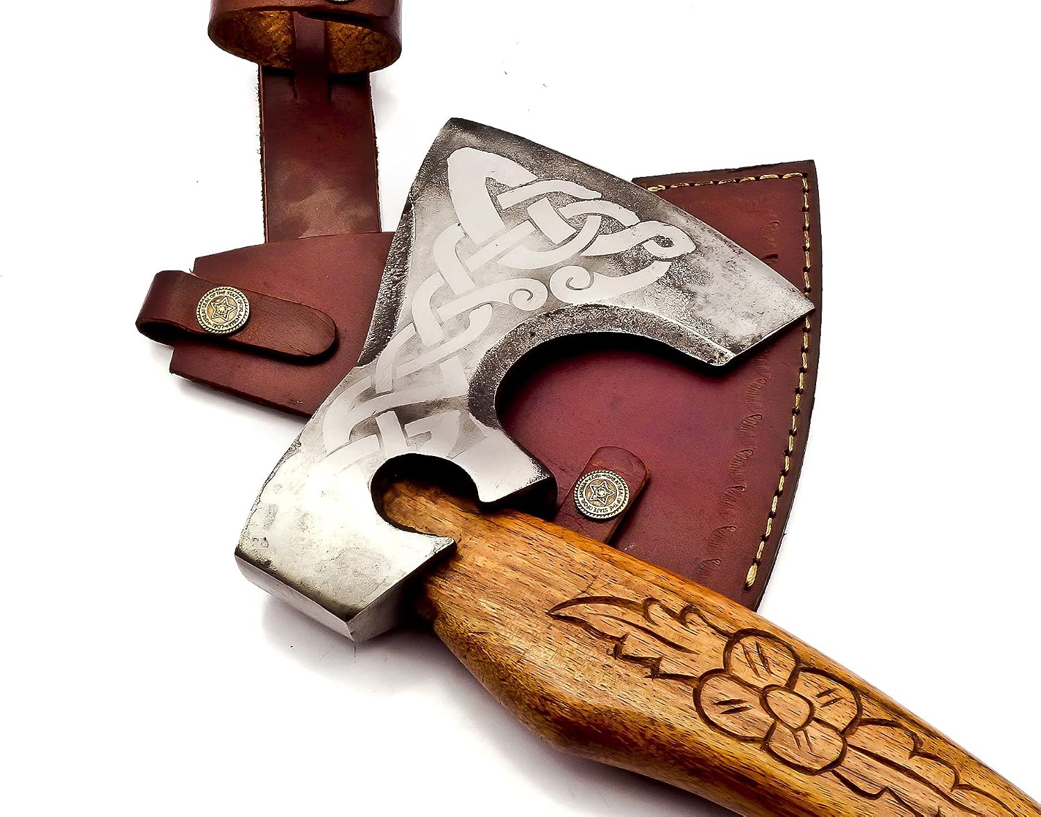 Custom Handmade Stainless Steel Viking Axe with Gorgeous and Solid Wood Handle (Y-20)