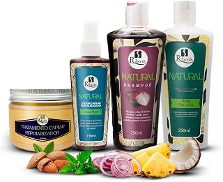 Kit - Shampoo, Conditioner, Capilar Tonic, Repair Mask – Growth & Anti-Hair Loss Treatment – 4 Piece Kit – 250ml/130ml/300g