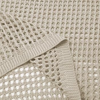 Maglioni all'uncinetto da donna a maniche corte primavera estate top lavorato a maglia da donna girocollo leggeri maglioni casual scava fuori moda