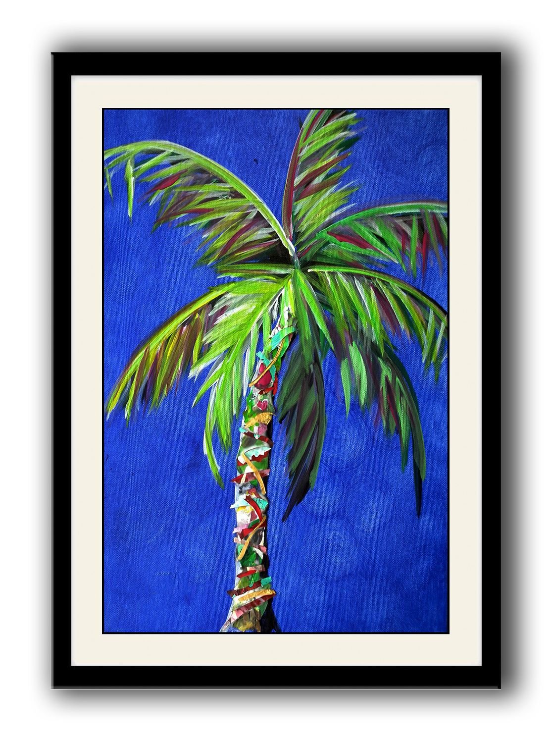 ArtStory Colorful Coconut Tree Framed Wall Painting Amazon.in Home