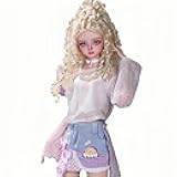 1/4 BJD Doll Kawaii Doll Move Joints Handmade Makeup Cute 18 Inches 45cm Collectible Cartoon Dress up Dolls Best Gift (Bud Xiaoya)