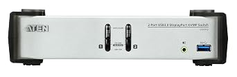 ATEN CS1912 2-Port USB 3.0 DisplayPort KVMP Switch (Cables Included)