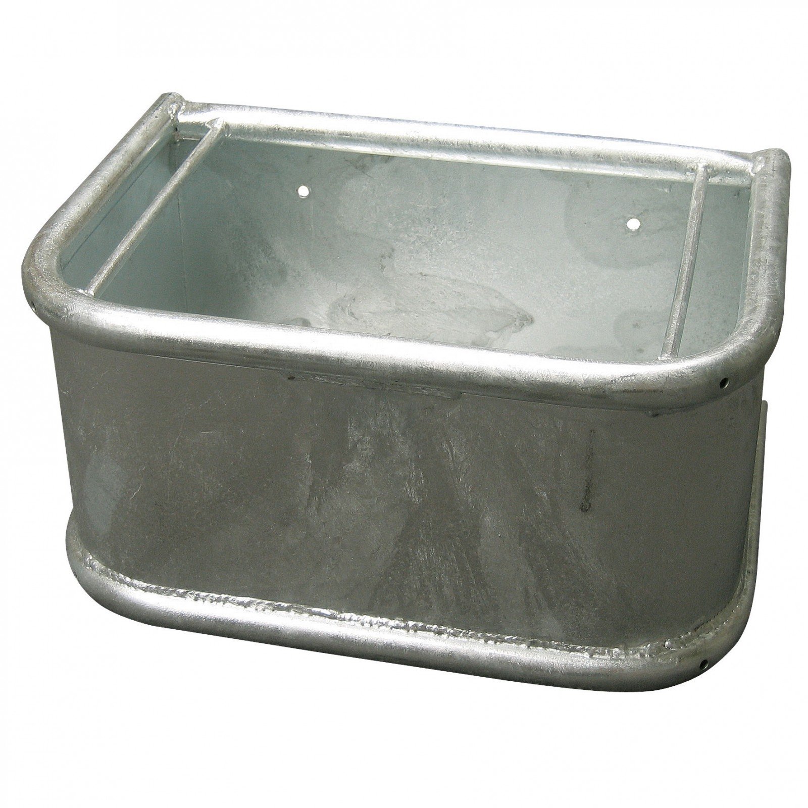 Kerbl Trough Rectangular , Heavy Design, Hot-Dip Galvanised,Grey (zinc)