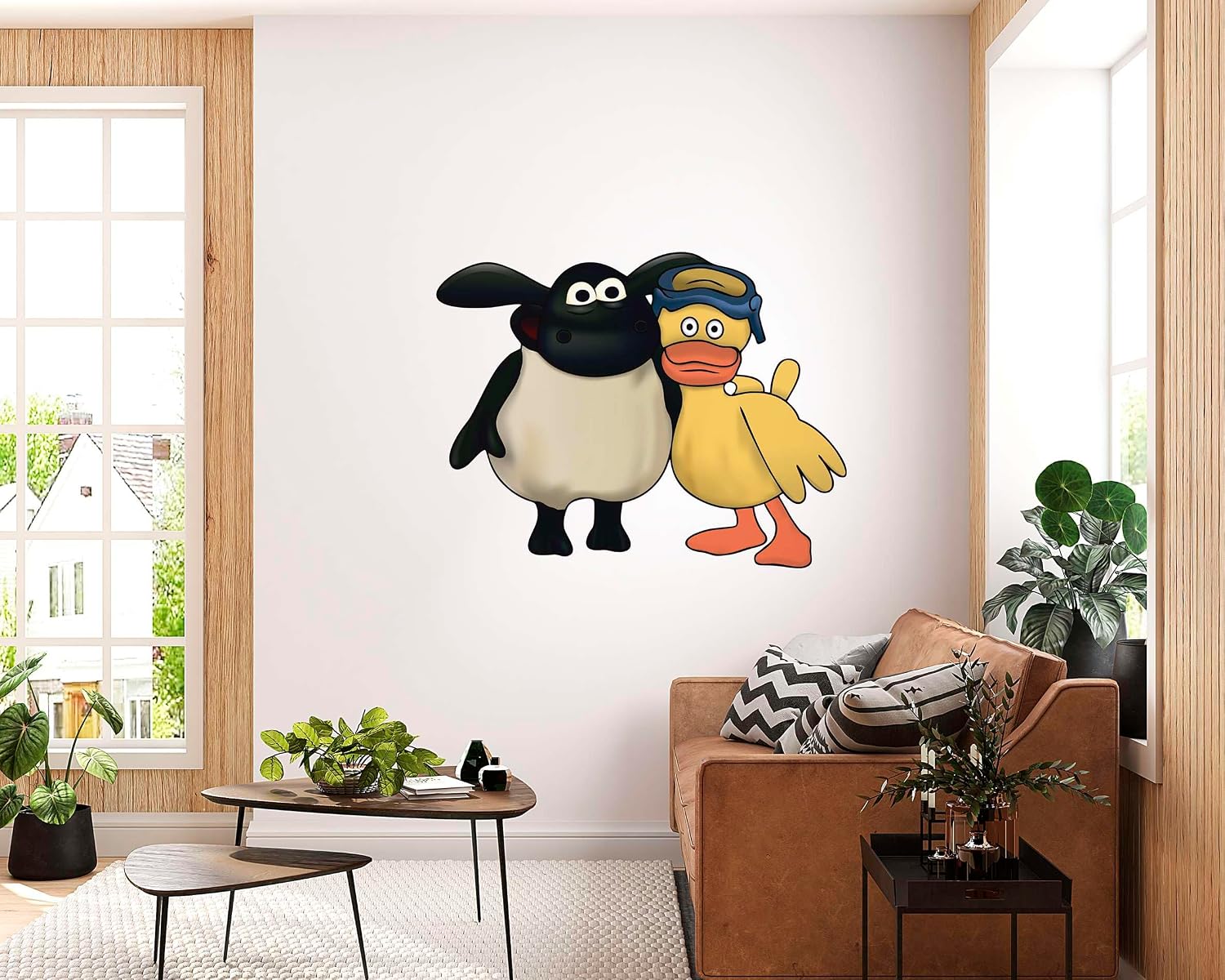 Made To Stick Decals LLC Removable Kids Bedroom Playroom Nursery Timmy Time Vinyl Decoration Timmy & Yabba Characters Design Wall Sticker - 19" x 28" Home Living Room Cartoon Animal Images Wall Decal