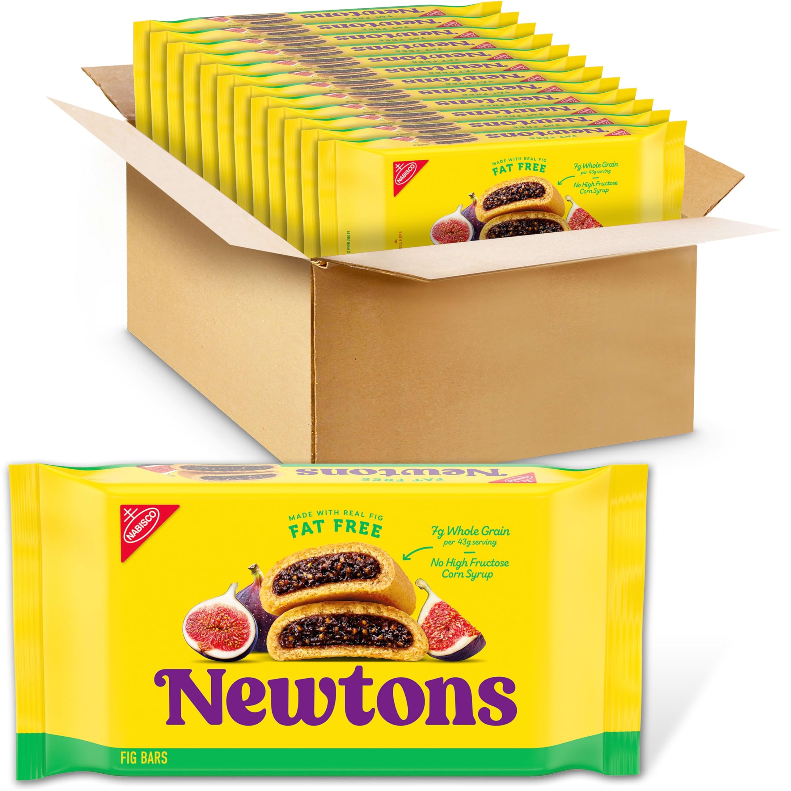 Newtons Fat Free Soft & Fruit Chewy Fig Cookies, 12-10 oz Packs