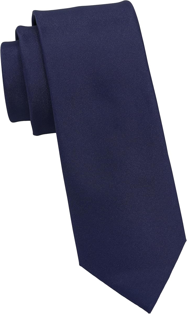 Men’s Navy Blue Solid & Pattern Necktie | Modern Formal & Business Tie