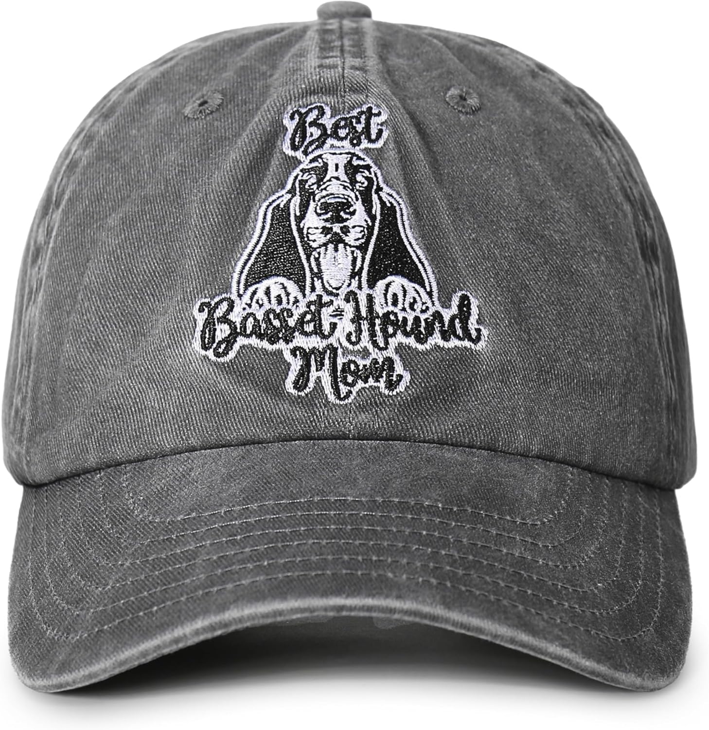 InnoBeta Basset Hound Gifts for Women, Best Basset Hound Mom Hat Gifts for Christmas, Birthday, Adjustable Embroidered Baseball Cap